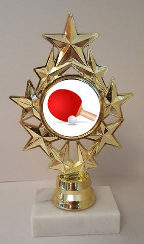 Table Tennis Trophy 7" Tall  AS LOW AS $3.99 each FREE SHIPPING T04N8 Pong
