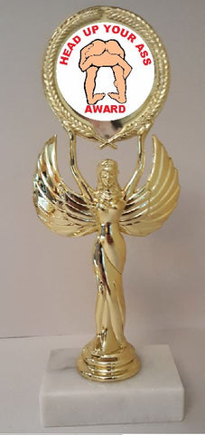 Head Up Your AssTrophy 8-1/4" Tall  AS LOW AS $3.99 each FREE SHIPPING T05N12