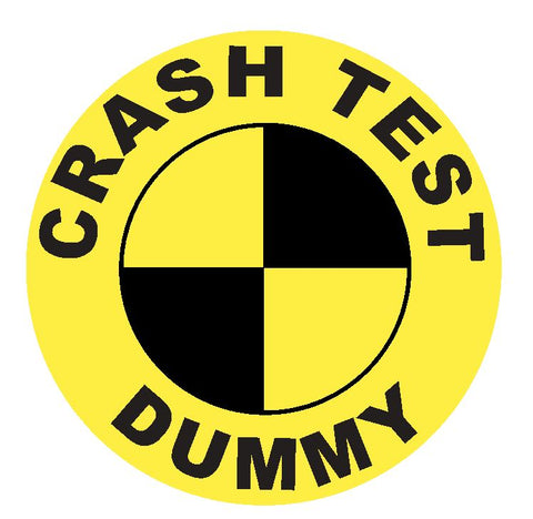 Crash Test Dummy Sticker Decal R4637 Crash Test Dummies
