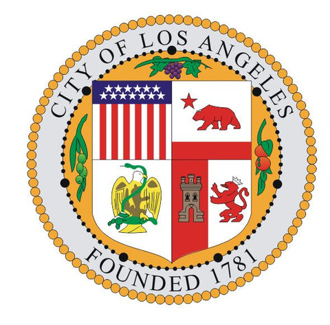 Seal of Los Angeles Sticker Decal R4654 California