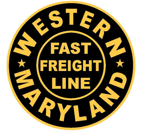 Western Maryland Railroad Sticker R4617 Fast Freight Line Train