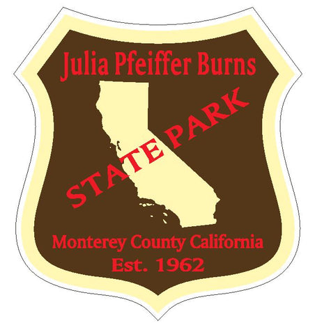 Julia Pfeiffer Burns State Park Sticker R4892 California