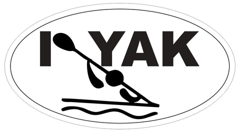 Kayak Sticker Oval Bumper Sticker or Helmet Sticker D3822 Canoe Water Sport