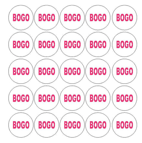 Pink Buy One Get One BOGO Sale Sticker Retail Store FLEA MARKET Boutique #D29 - Winter Park Products
