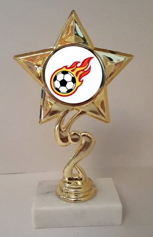 Soccer Trophy 7" Tall  AS LOW AS $3.99 each FREE SHIPPING T03N10