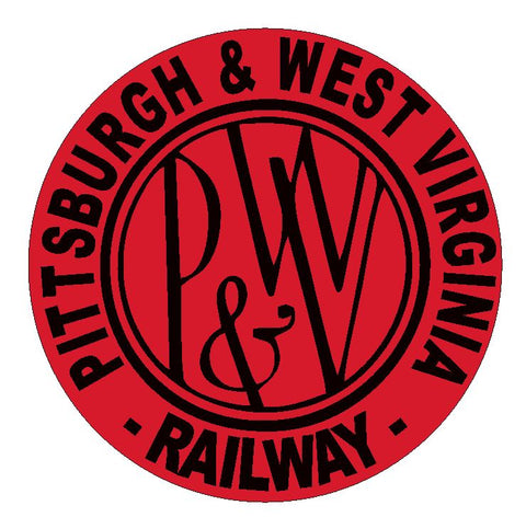 Pittsburgh & West Virginia Railway Sticker / Decal R4631 Railroad Train