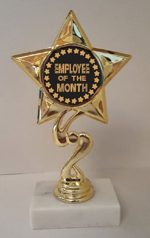 Employee of the Month Trophy 7" Tall  AS LOW AS $3.99 each FREE SHIP T03N11