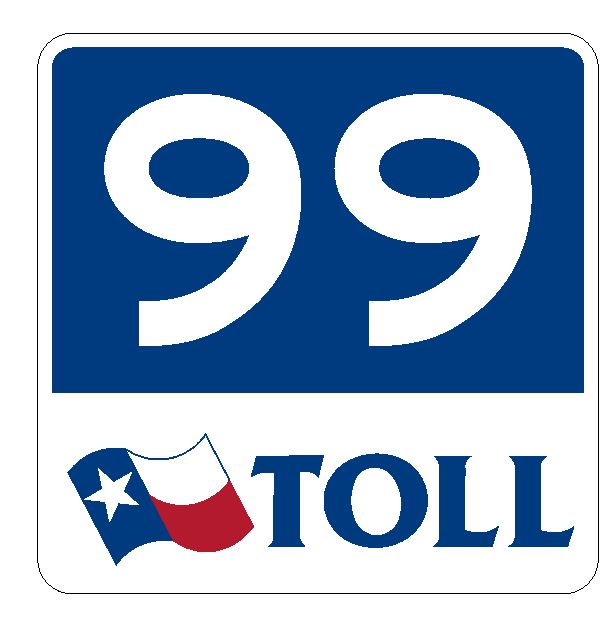 Texas Toll Road 99 Sticker R4463 Highway Sign Road Sign Decal