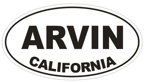 Arvin California Oval Bumper Sticker or Helmet Sticker D2851 Euro Oval - Winter Park Products