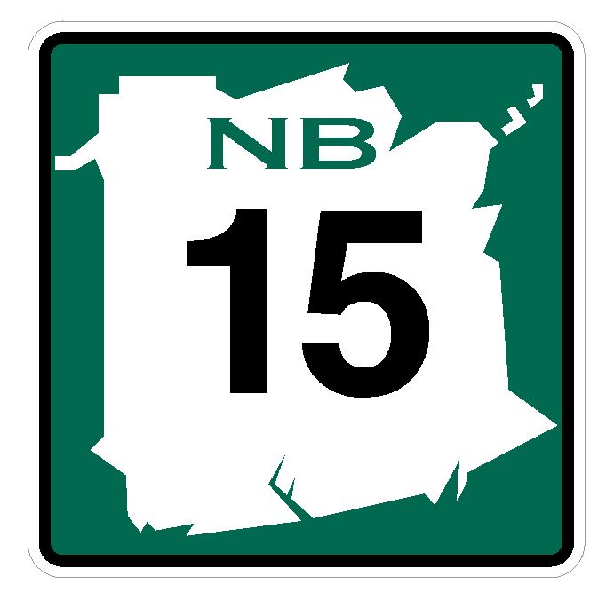 New Brunswick Route 15 Sticker Decal R4758 Canada Highway Route Sign Canadian