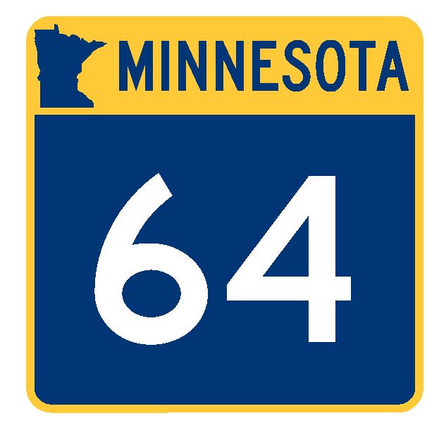 Minnesota State Highway 64 Sticker Decal R4913 Highway Route Sign