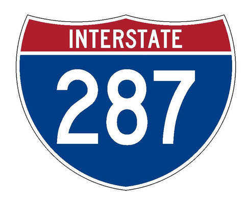 Interstate 287 Sticker R2307 Highway Sign Road Sign - Winter Park Products