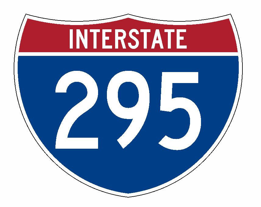 Interstate 295 Sticker R2334 Highway Sign Road Sign - Winter Park Products