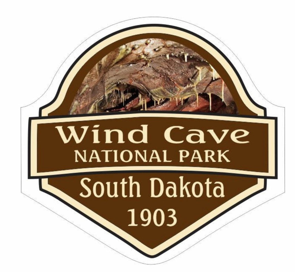 Wind Cave National Park Sticker Decal R1462 South Dakota - Winter Park Products