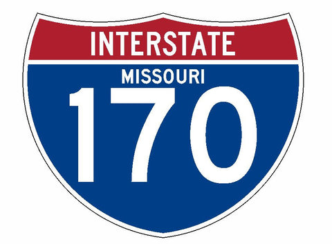 Interstate 170 Sticker R2060 Missouri Highway Sign Road Sign - Winter Park Products