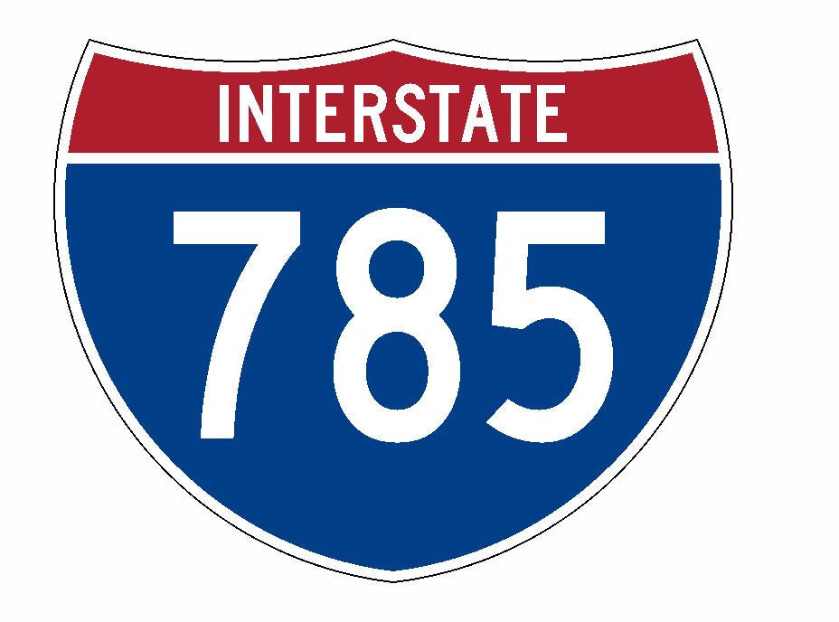 Interstate 785 Sticker R2304 Highway Sign Road Sign - Winter Park Products