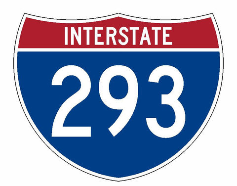 Interstate 293 Sticker R2323 Highway Sign Road Sign - Winter Park Products