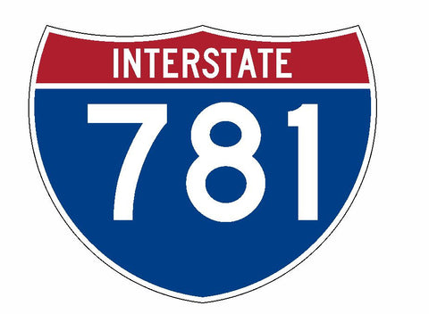 Interstate 781 Sticker R2105 Highway Sign Road Sign - Winter Park Products