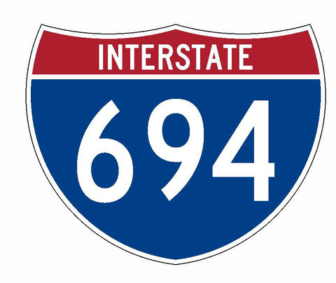 Interstate 694 Sticker R2329 Highway Sign Road Sign - Winter Park Products