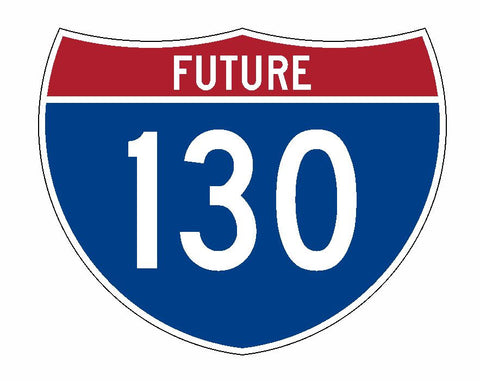 Interstate 130 Sticker R2010 Future Highway Sign Road Sign - Winter Park Products