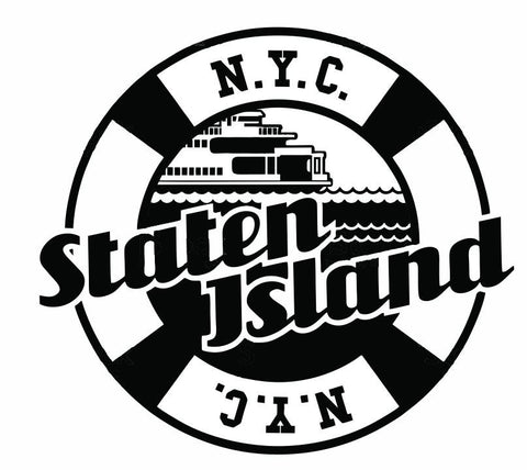 Staten Island Ferry Sticker R2085 - Winter Park Products