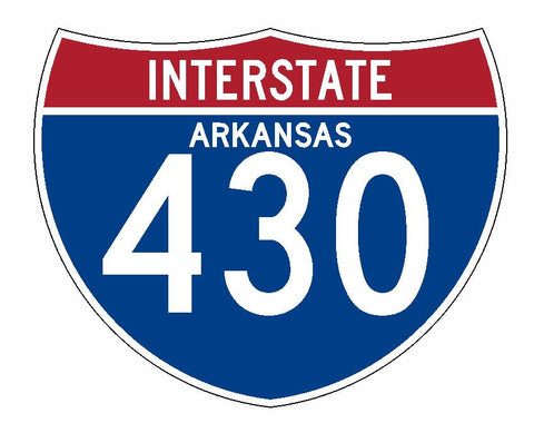 Interstate 430 Sticker R2007 Arkansas Highway Sign Road Sign - Winter Park Products