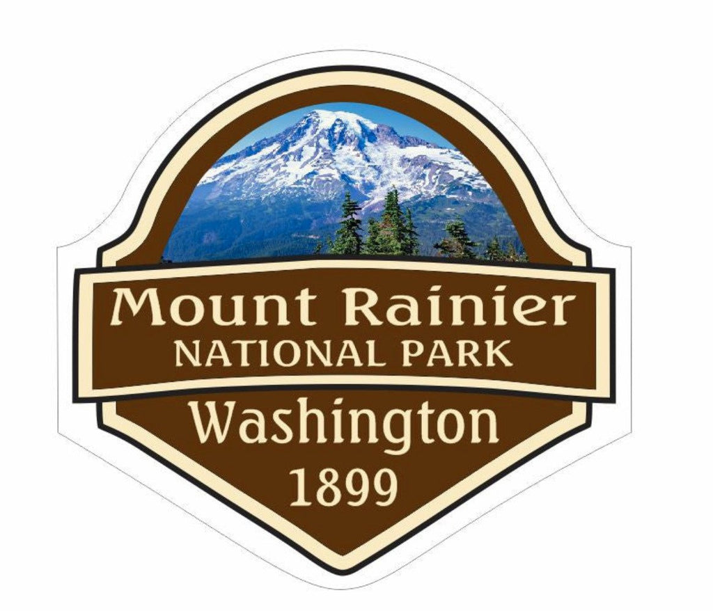 Mount Rainier National Park Sticker Decal R1449 Washington - Winter Park Products
