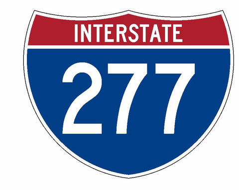 Interstate 277 Sticker R2080 Highway Sign Road Sign - Winter Park Products