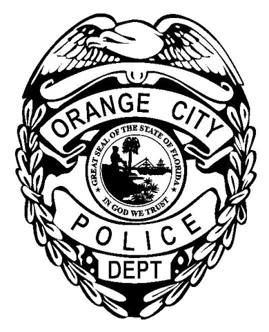 Orange City Police Sticker Decal R4862 Florida Police Department