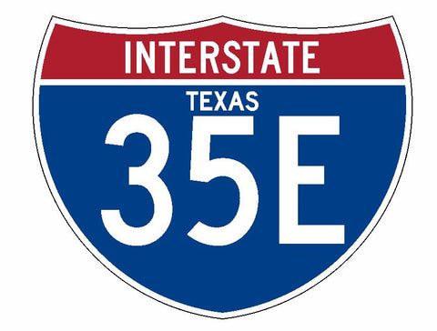Interstate 35E Sticker R2011 Texas Highway Sign Road Sign - Winter Park Products
