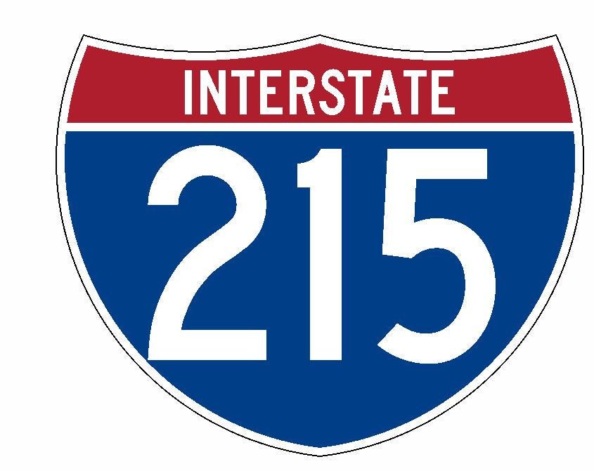 Interstate 215 Sticker R1993 Highway Sign Road Sign - Winter Park Products