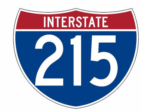 Interstate 215 Sticker R1993 Highway Sign Road Sign - Winter Park Products