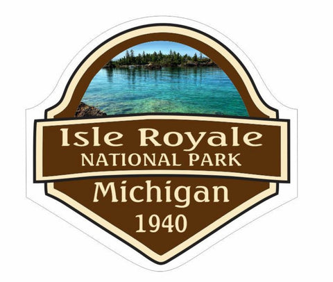 Isle Royale National Park Sticker Decal R1090 Michigan - Winter Park Products