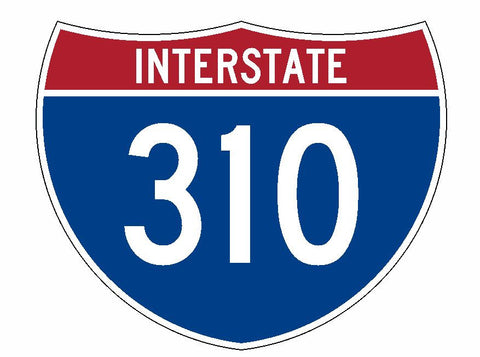 Interstate 310 Sticker R1984 Highway Sign Road Sign - Winter Park Products
