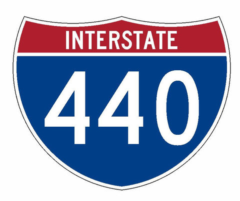 Interstate 440 Sticker R2029 Highway Sign Road Sign - Winter Park Products