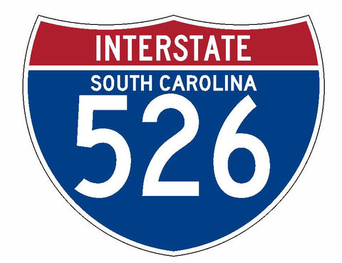 Interstate 526 Sticker R2003 South Carolina Highway Sign Road Sign - Winter Park Products