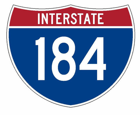 Interstate 184 Sticker R2108 Highway Sign Road Sign - Winter Park Products