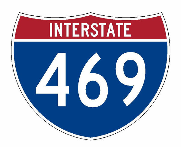 Interstate 469 Sticker R2059 Highway Sign Road Sign – Winter Park Products