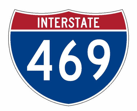 Interstate 469 Sticker R2059 Highway Sign Road Sign - Winter Park Products
