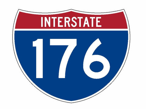 Interstate 176 Sticker R2075 Highway Sign Road Sign - Winter Park Products