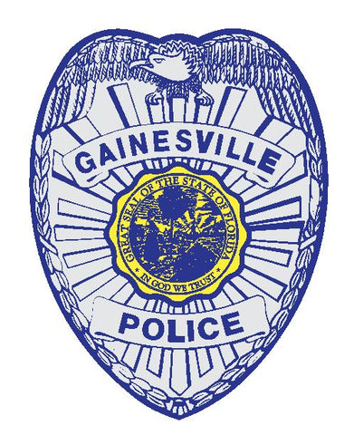 Gainesville Police Sticker Decal R4861 Florida Police Department