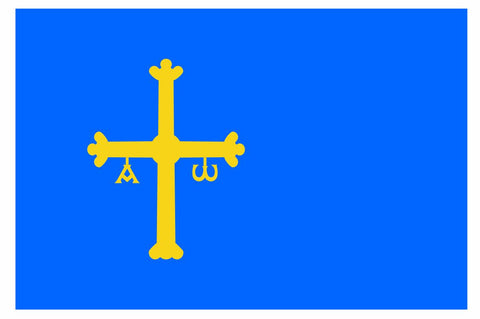 ASTURIAS Flag Vinyl International Flag DECAL Sticker MADE IN USA F37 - Winter Park Products