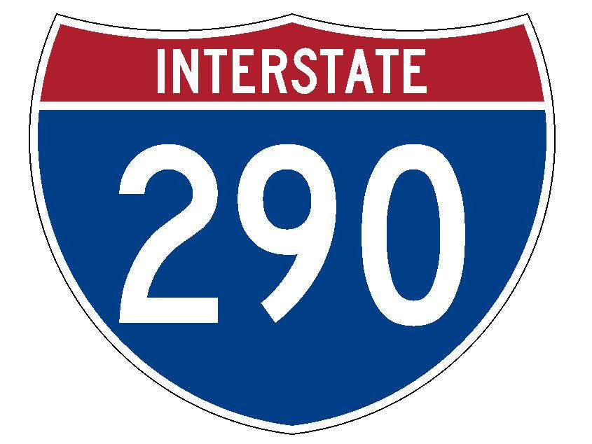 Interstate 290 Sticker R2312 Highway Sign Road Sign - Winter Park Products