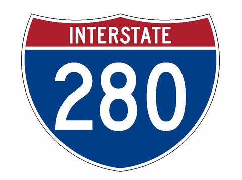 Interstate 280 Sticker R2093 Highway Sign Road Sign - Winter Park Products