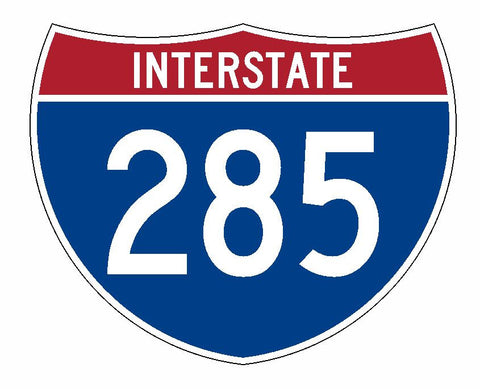 Interstate 285 Sticker R2115 Highway Sign Road Sign - Winter Park Products