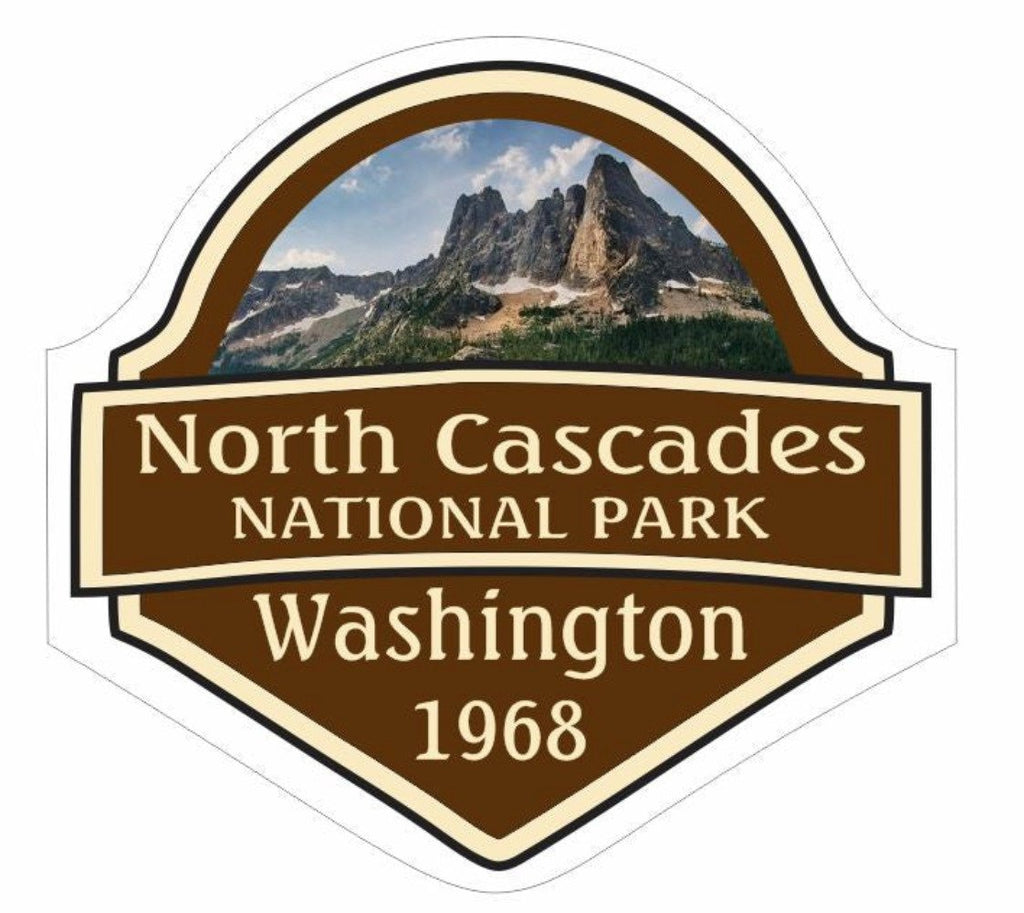 North Cascades National Park Sticker Decal R1450 Washington - Winter Park Products