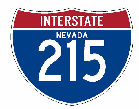 Interstate 215 Sticker R1992 Nevada Highway Sign Road Sign - Winter Park Products