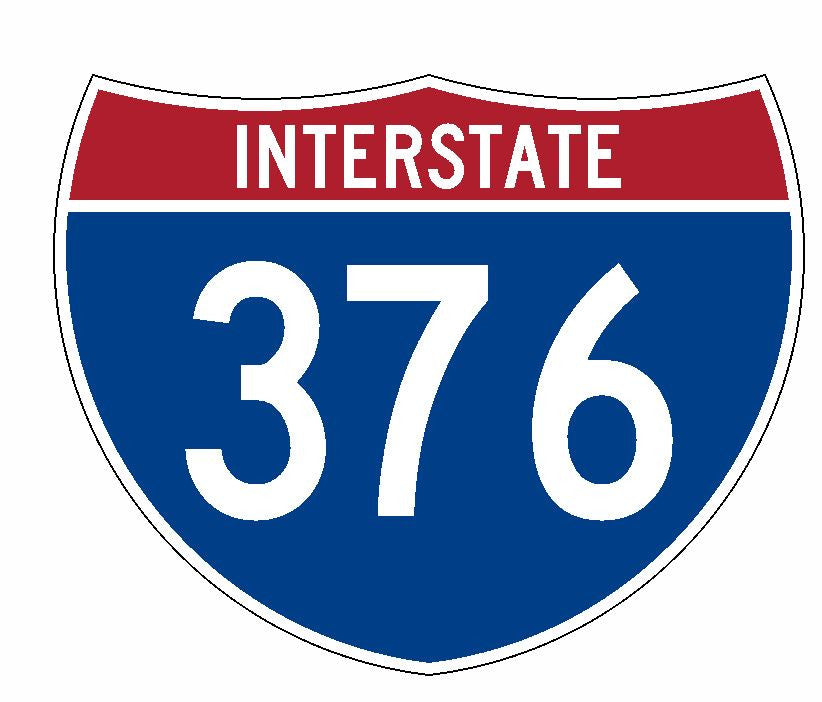 Interstate 376 Sticker R2077 Highway Sign Road Sign - Winter Park Products