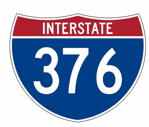 Interstate 376 Sticker R2077 Highway Sign Road Sign - Winter Park Products