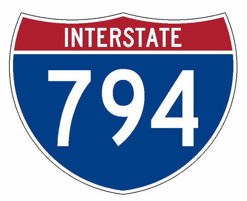 Interstate 794 Sticker R2330 Highway Sign Road Sign - Winter Park Products